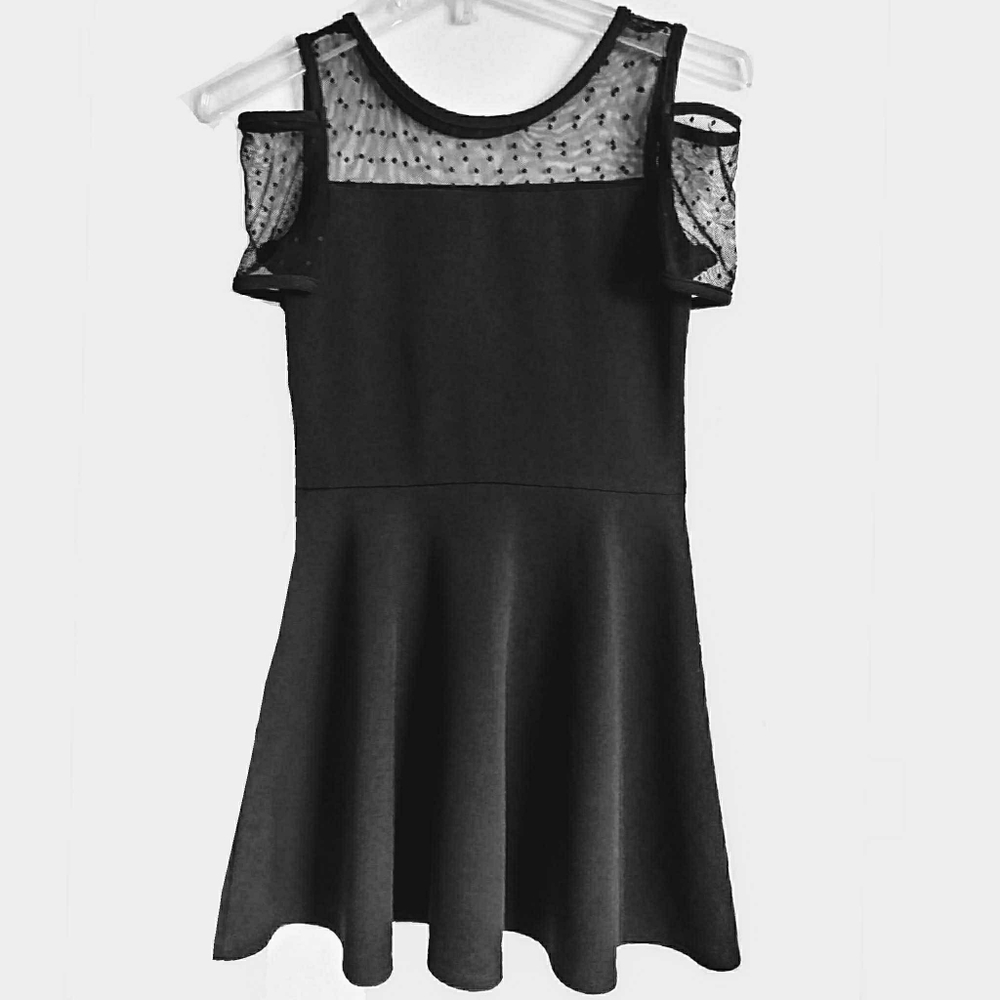 Sally Miller Girl's Illusion Cap Sleeve Dress, XL